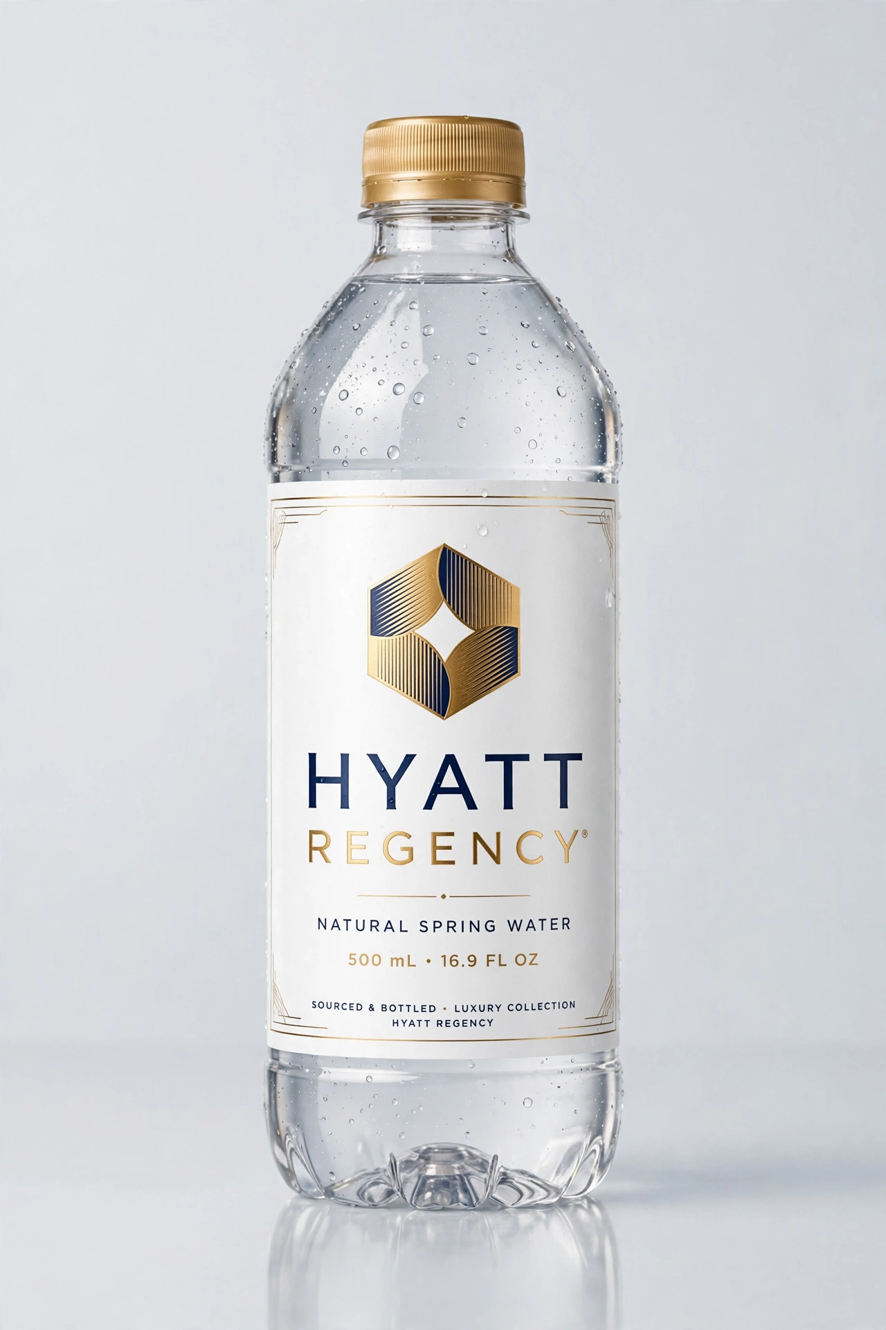 Hyatt Regency custom-label bottled water mockup