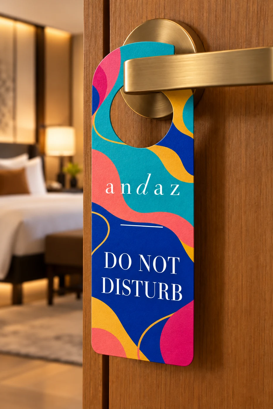 Custom Do Not Disturb hanger custom-design studio example