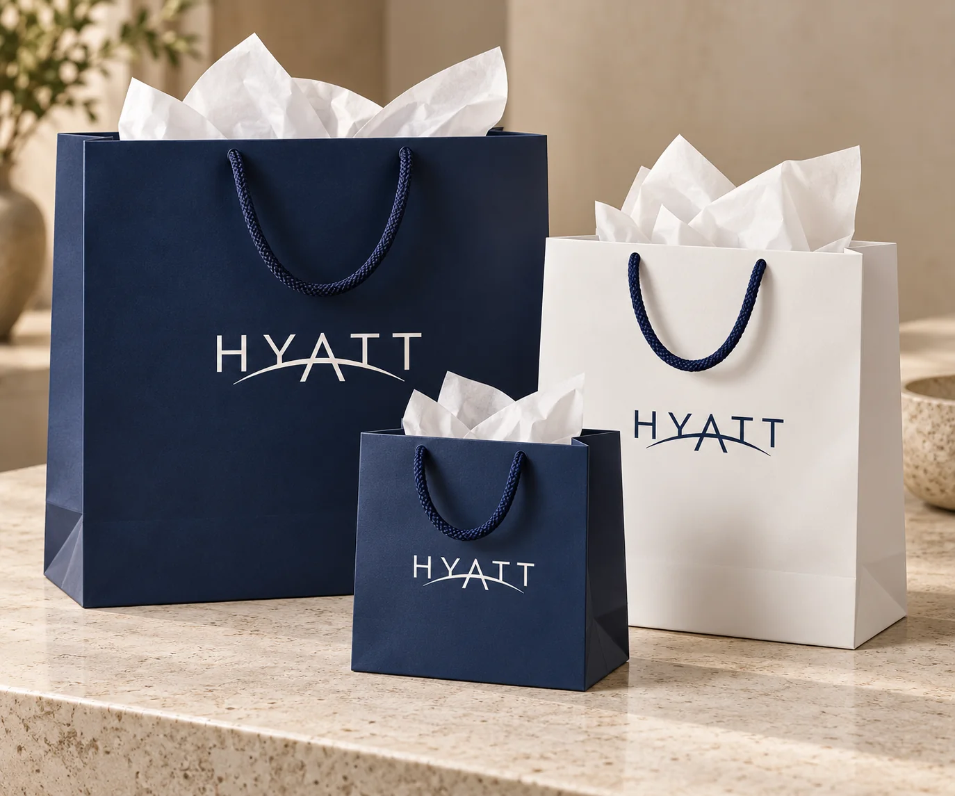 Custom handled gift bag custom-design studio example