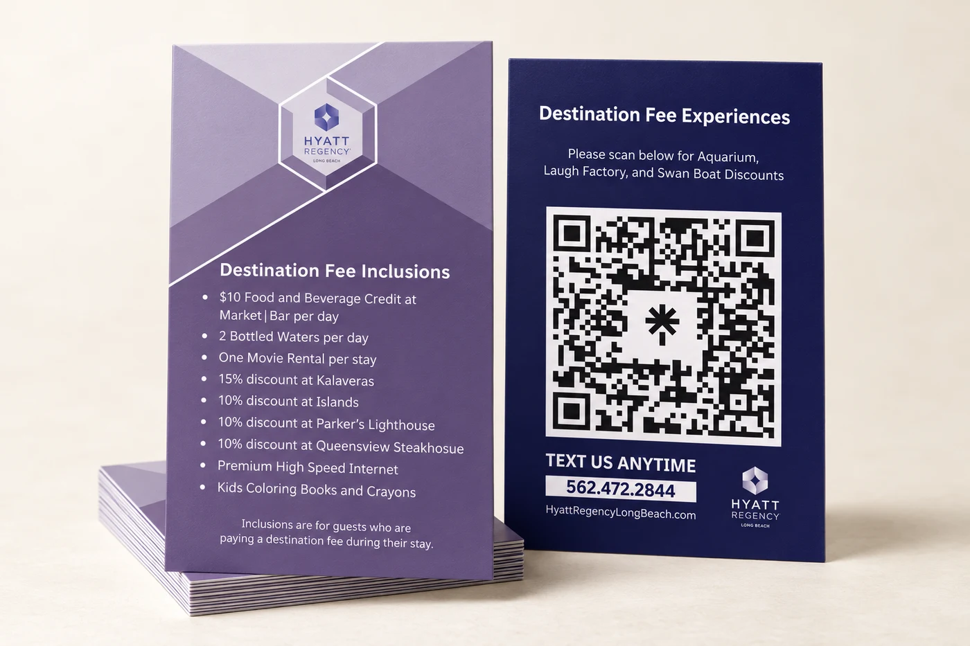 Guest convenience card custom-design studio example