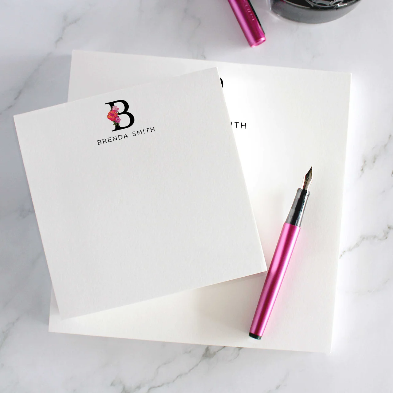 Coastal illustrated guest notepad custom-design studio example