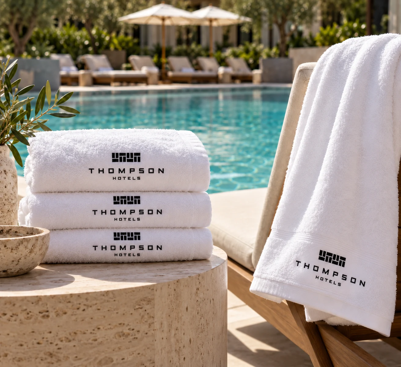 Custom hospitality towel custom-design studio example